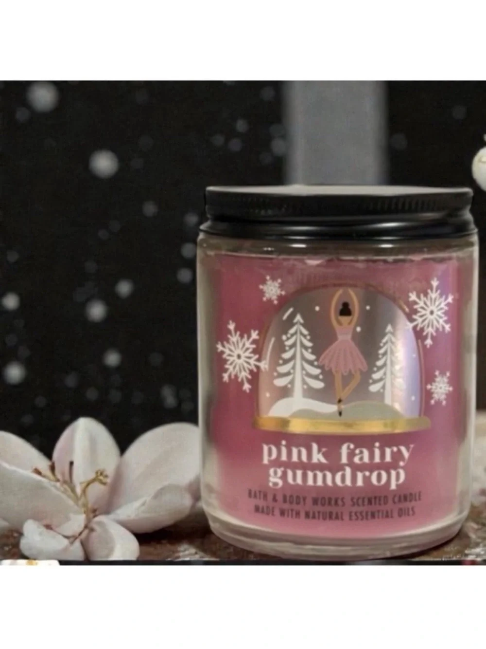 Pink Fairy Gumdrop Candle